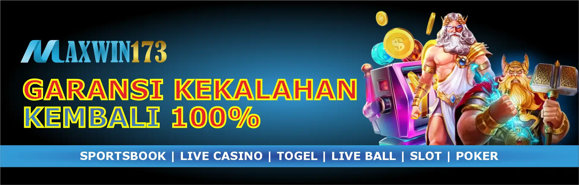 Maxwin173 Slot RTP Tertinggi, Casino Live dan Togel Online