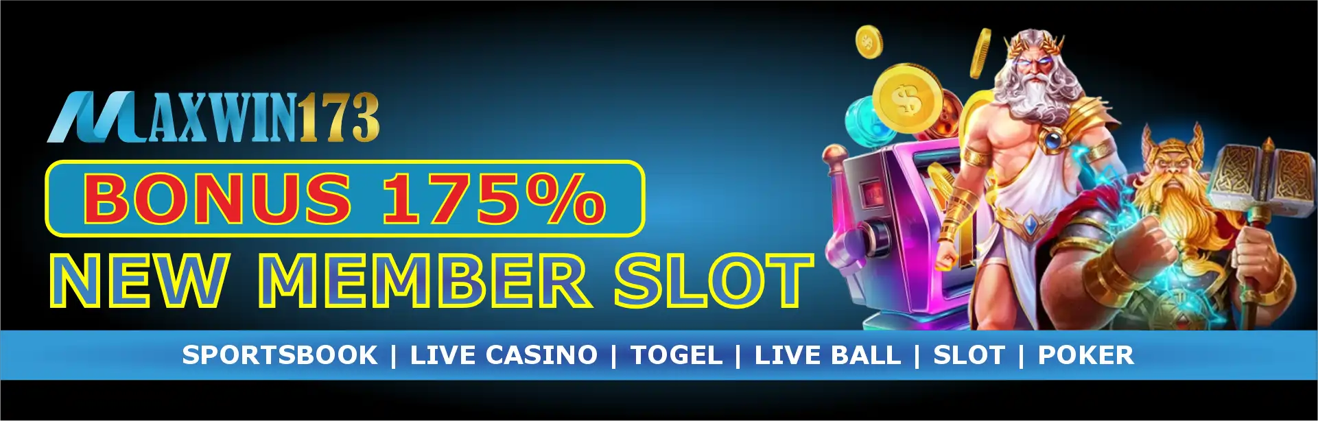 Maxwin173 Slot RTP Tertinggi, Casino Live dan Togel Online